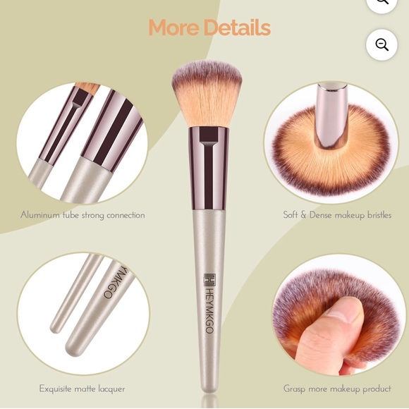 Makeup Brush Set | 10 Brushes + 4 Sponges | Professional Beauty Tools - Picture 5 of 5